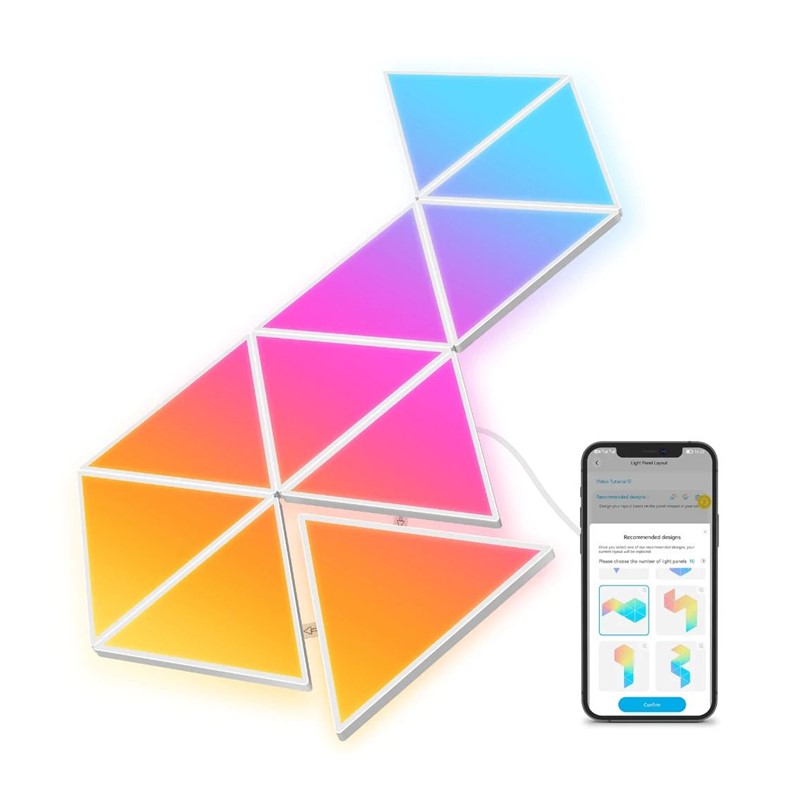 Govee Glide Tri-angle Light Panels 10PCS - H6067 Govee Glide Tri-angle Light Panels 10PCS - H6067